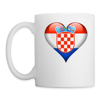 Heart Croatia - Mug - white - Left