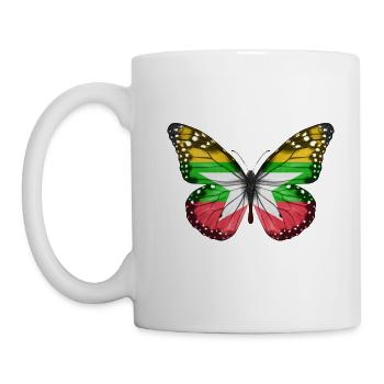 Butterfly Flag Of Myanmar - Mug - white - Left