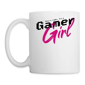 Gamer girl pink - Mug - white - Left