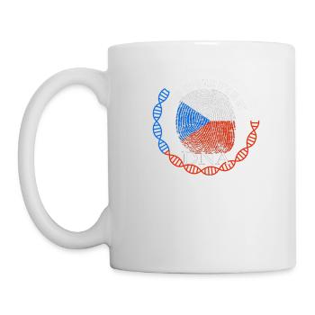 ADN du drapeau de la République tchèque - Mug blanc - blanc - Gauche
