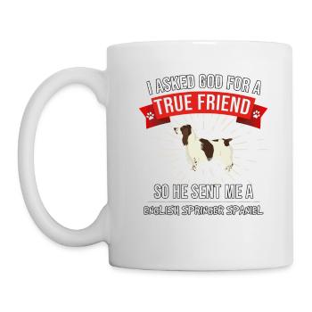 Ich bat Gott um ein wahres - Tasse - Weiß - Links