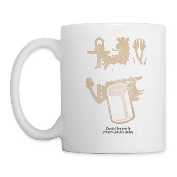 Düsseldorf T-Shirt Team Altbier - Tasse - Weiß - Links
