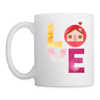 LOVE Home House Home - Mug - white - Left