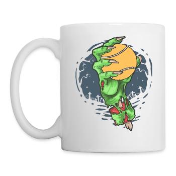 Halloween Zombie Ball Padel Tennis Padelista - Mug blanc - blanc - Gauche
