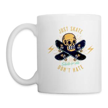 Just Skate Don't Hate Skull - Mug - white - Left