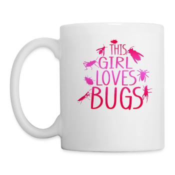 Insectes Fille - Mug blanc - blanc - Gauche