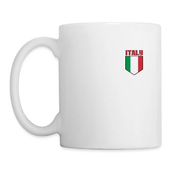 Italien Flagge Italia - Tasse - Weiß - Links
