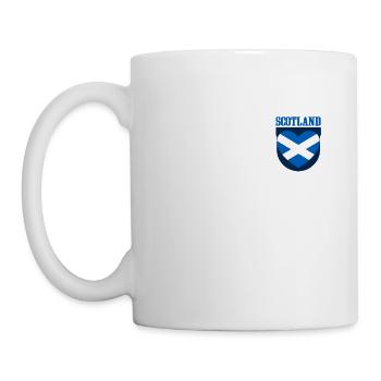 Scotland Flag Heart Scottish - Mug - white - Left