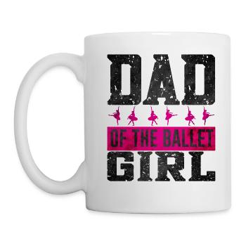 Ballett Tänzerin Vater - Tasse - Weiß - Links