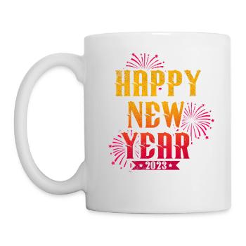 New Year 2023 New Year's Eve Happy New Year - Mug - white - Left