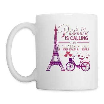 Ich liebe Paris Frankreich Urlaub - Tasse - Weiß - Links