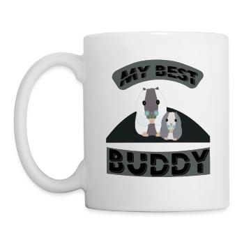 MY BEST BUDDY, Hamster, Haustier - Tasse - Weiß - Links