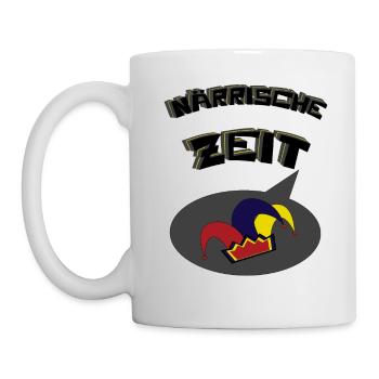Närrische Zeit- lasst uns feiern und Spaß haben! - Tasse - Weiß - Links