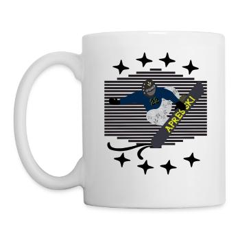snowboarders, après-ski, party after, piste - Mug - white - Left