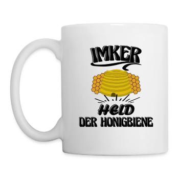 Imker, Held der Honigbiene, Imkerei ein Berufung - Tasse - Weiß - Links