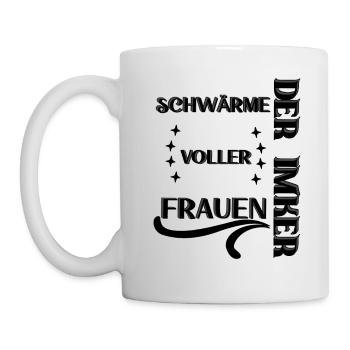 Der Imker, schwärme voller Frauen, Imkerei, Helden - Tasse - Weiß - Links