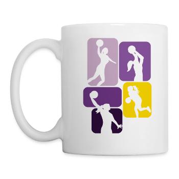 Women Basketball Girls Basketball Player - Mug - white - Left