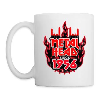 METALHEAD since 1956 - Tasse - Weiß - Links