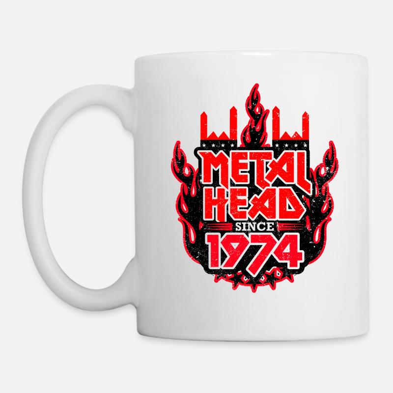 METALHEAD since 1974 - Tasse - Weiß