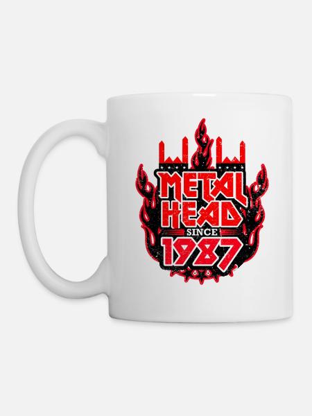 METALHEAD since 1987 - Tasse - Weiß