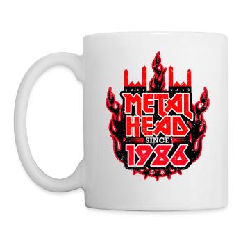 METALHEAD since 1986 - Tasse - Weiß - Links