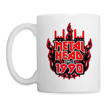 METALHEAD since 1990 - Tasse - Weiß - Links