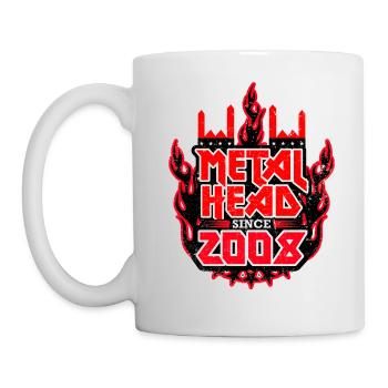 METALHEAD since 2008 - Tasse - Weiß - Links