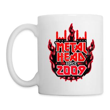 METALHEAD since 2009 - Tasse - Weiß - Links
