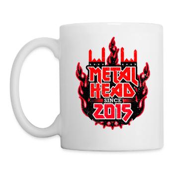 METALHEAD since 2015 - Tasse - Weiß - Links