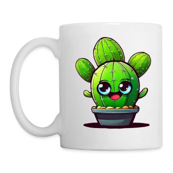 Mein kleiner grüner Kaktus - Tasse - Weiß - Links