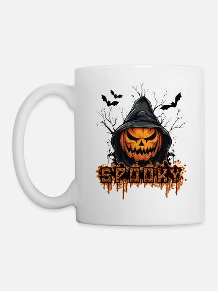 Spooky Kürbis - Tasse - Weiß