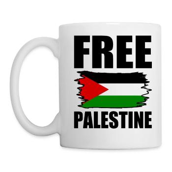 Free palestine - Tasse - Weiß - Links