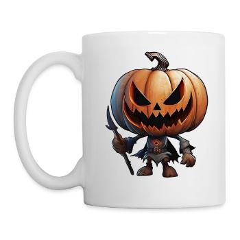 Halloween Pumpkin - Scary Character - Mug - white - Left