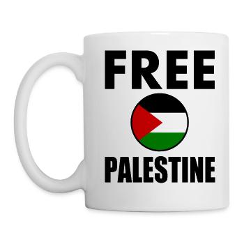 Free palestine - Mug blanc - blanc - Gauche