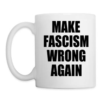 make fascism wrong again - Mug blanc - blanc - Gauche