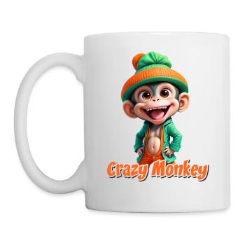Singe - Mug blanc - blanc - Gauche
