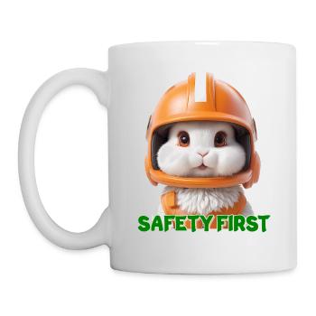 Kaninchen - Tasse - Weiß - Links