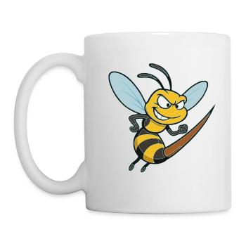Guêpe le vieux porc-épic - Mug blanc - blanc - Gauche