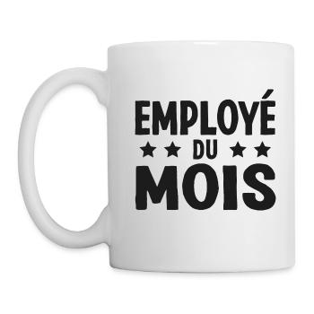 Employé Du Mois Employee of the Month Récompense - Mug blanc - blanc - Gauche