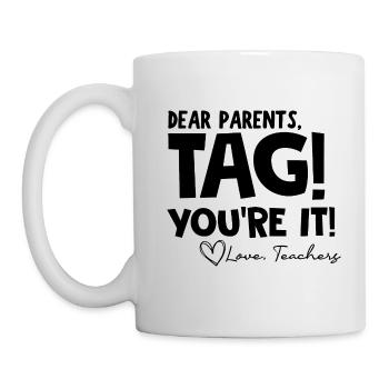 Last Day of School Funny Parents' Day - Mug - white - Left