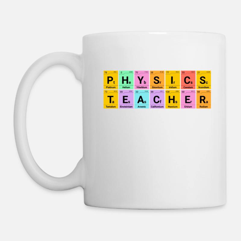 Professeur de physique éléments chimiques - Mug blanc - blanc