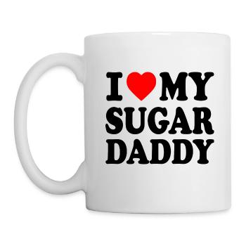 I love my Sugar daddy - Tasse - Weiß - Links
