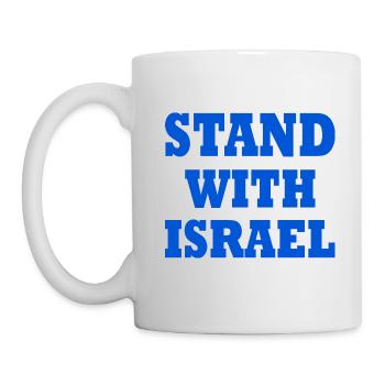 Stand with israel - Mug - white - Left