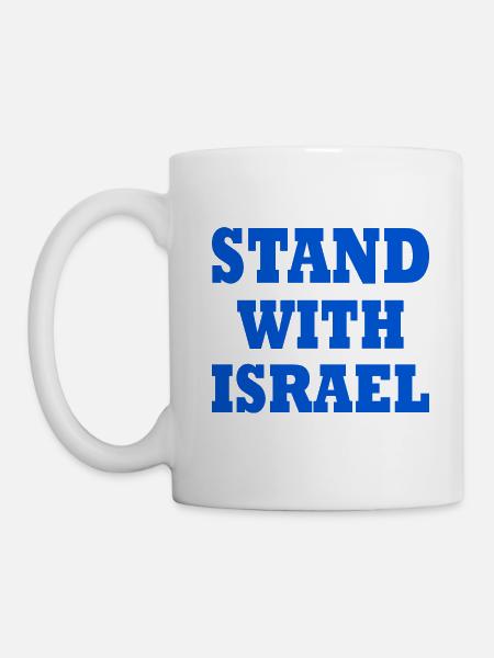 Stand with israel - Tasse - Weiß