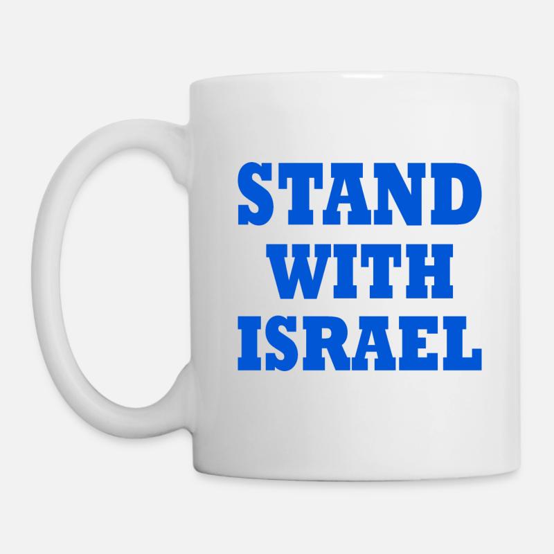 Stand with israel - Tasse - Weiß