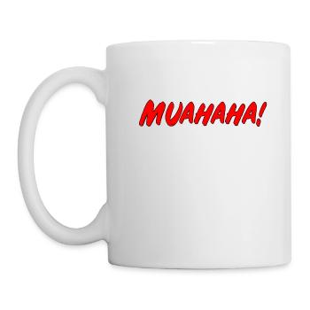 Muahaha! - Tasse - Weiß - Links