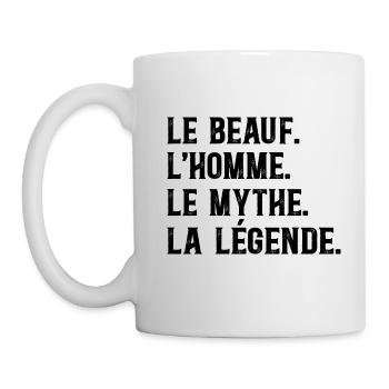 Beauf Homme Mythe Légende Beau-Frère - Mug blanc - blanc - Gauche