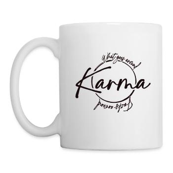 Karma - Tasse - Weiß - Links