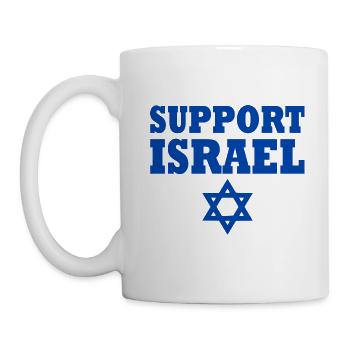 Support israel - Tasse - Weiß - Links