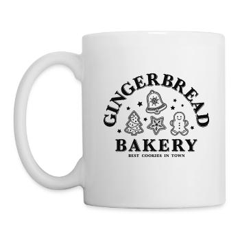 Weihnachten Gingerbread Bakery Lebkuchen Plätzchen - Tasse - Weiß - Links